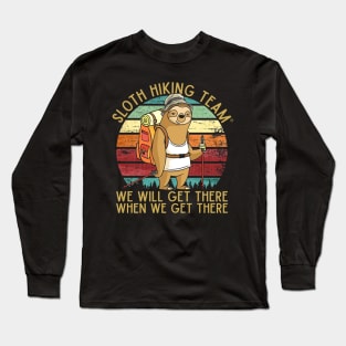 Sloth Hiking Team Long Sleeve T-Shirt